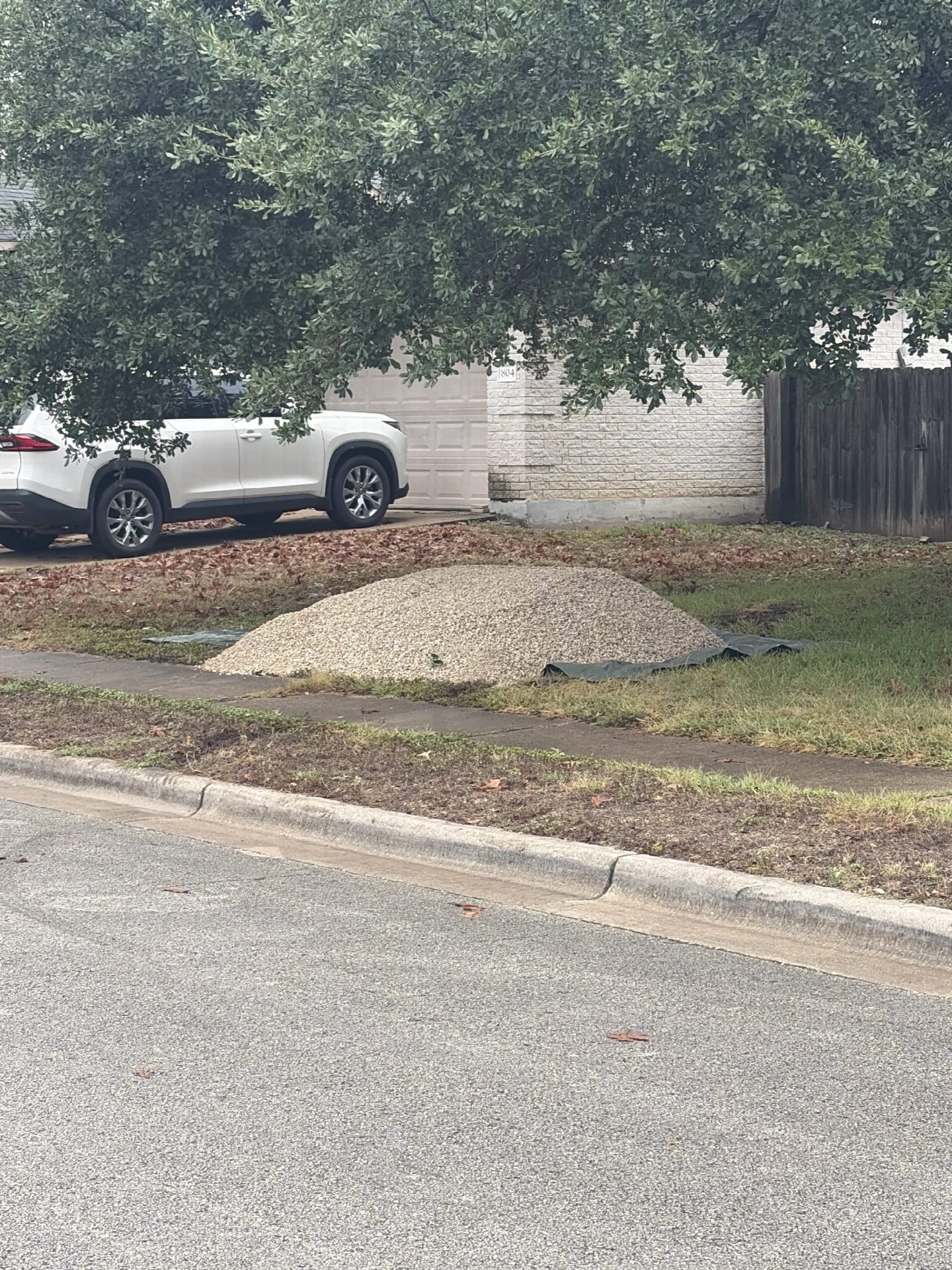 Driver's photo of 3 yards of 3/4" Crushed Limestone in Pflugerville