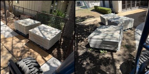 Driver's photo of 2'x4' Grey Buff Lueder Pavers (2.25" Thick) in Austin