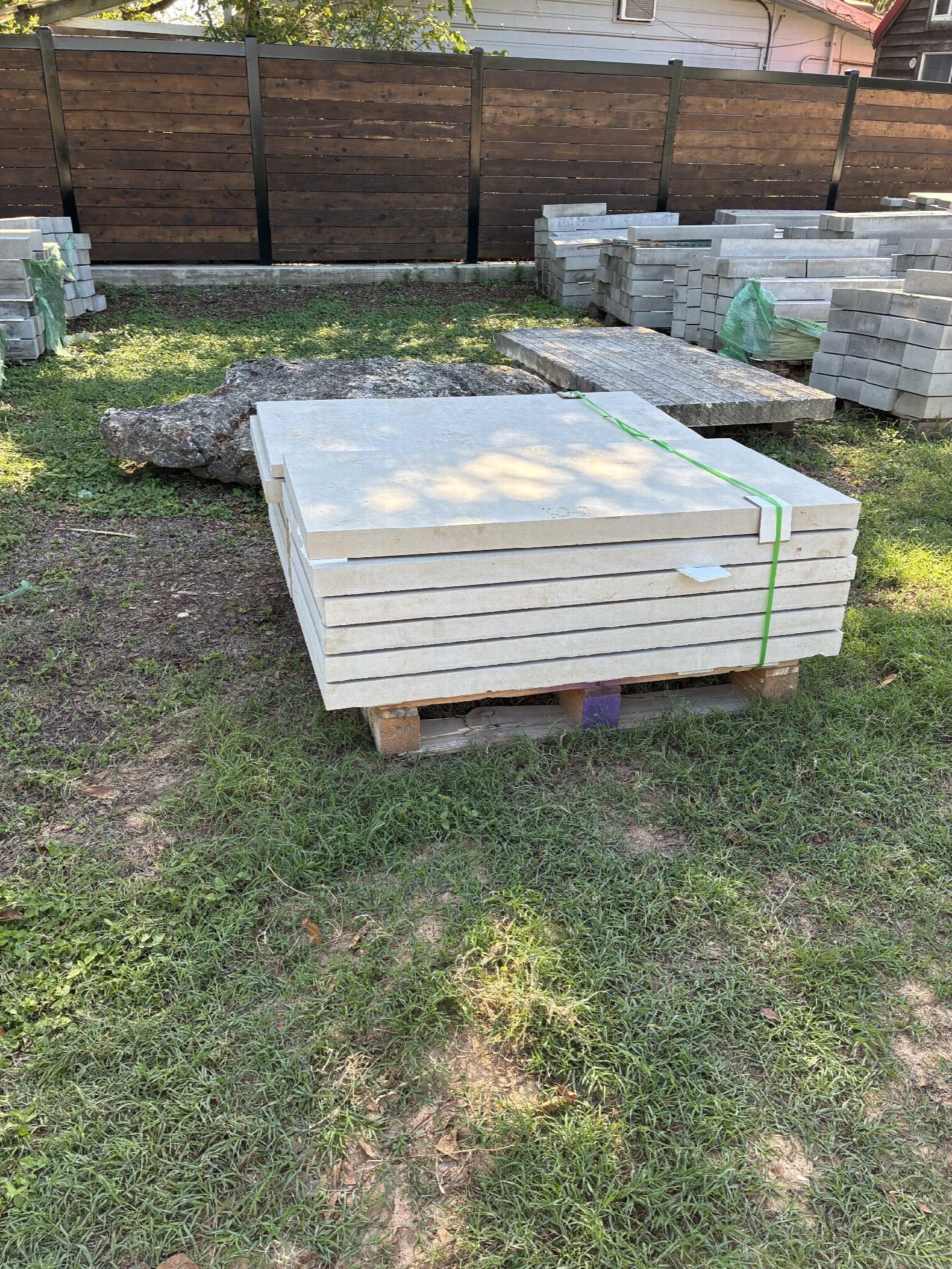 Driver's photo of 2'x4' Grey Buff Lueder Pavers (2.25" Thick) in Austin