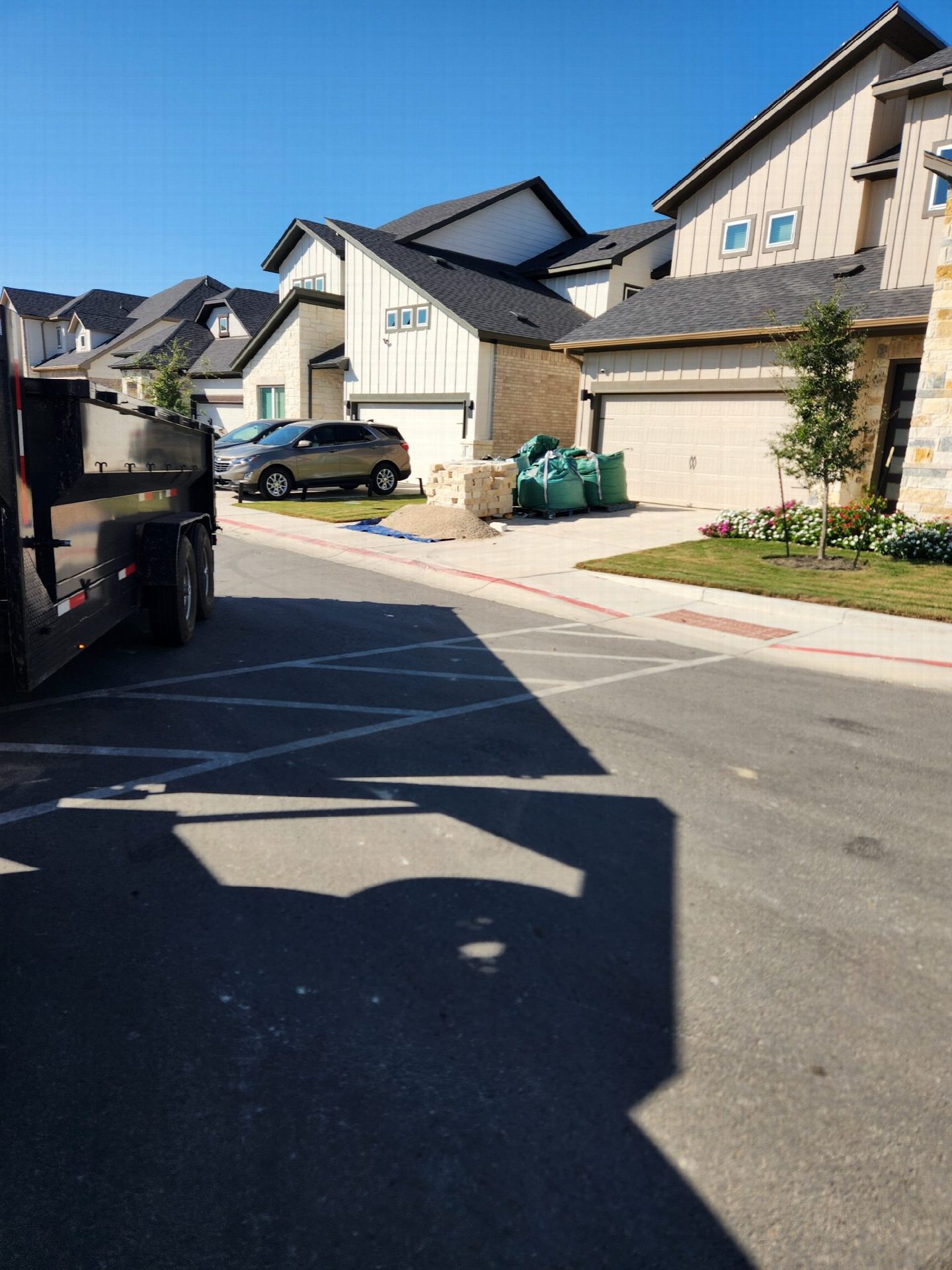 Driver's photo of Half a yard of 3/8" Limestone Screenings in Manchaca