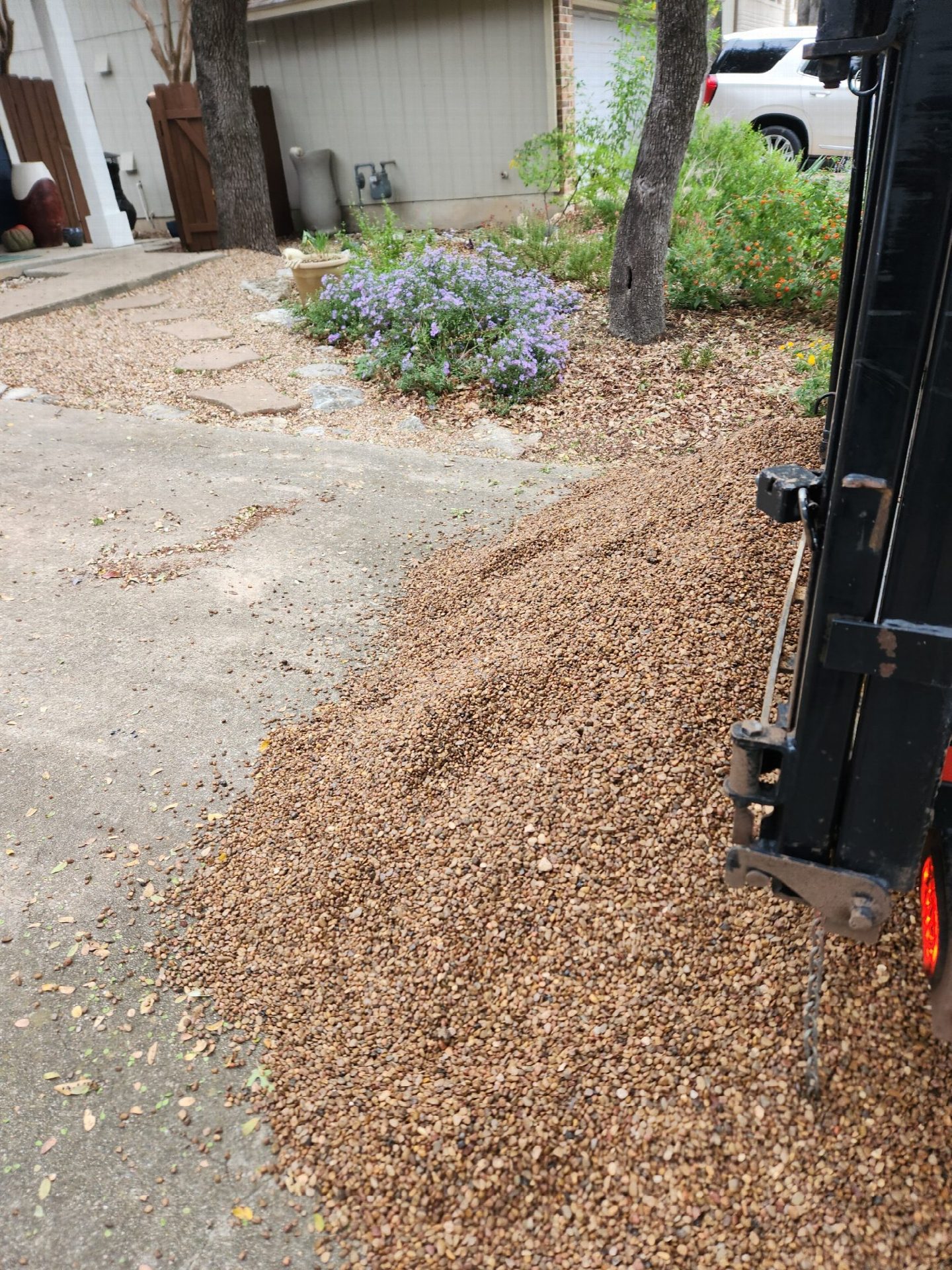 Driver's photo of 1.5 yard of 3/8" Pea Gravel in Austin