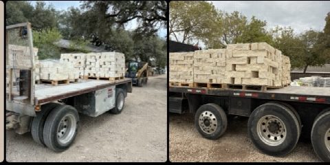 Driver's photo of 6"x6" White Limestone Chop Blocks in Austin
