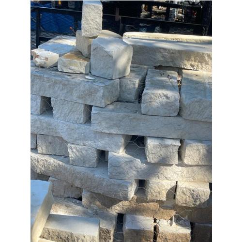 4"x4" White Limestone Chop Blocks