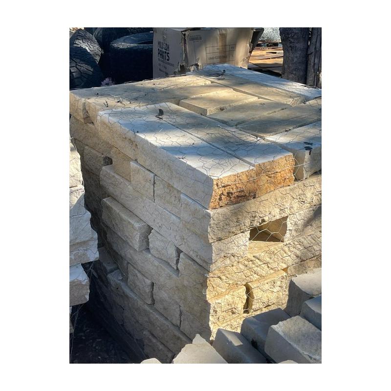 4"x6" White Limestone Chop Blocks