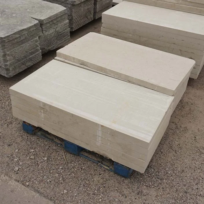 4'x1' Cream Limestone Pavers (2.25' thick)