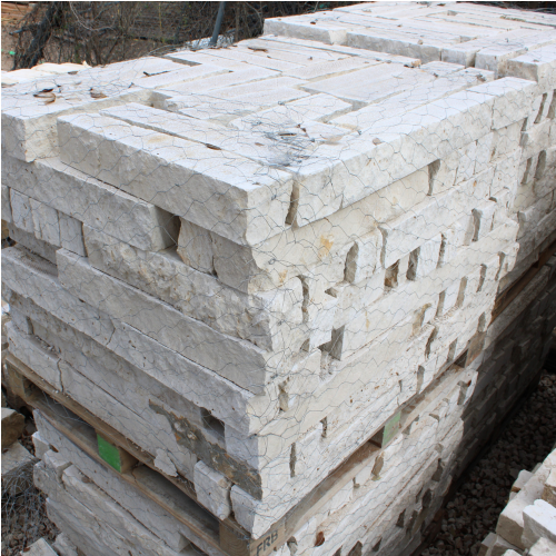 4"x4" White Limestone Chop Blocks thumbnail 3