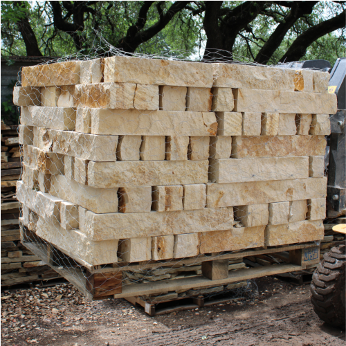  4"x4" Nicotine Limestone Chop Blocks