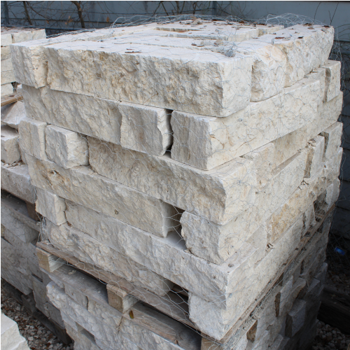 6"x6" White Limestone Chop Blocks  thumbnail 2