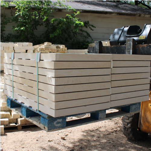 2'x4' Cream Limestone Pavers (2.25" thick)