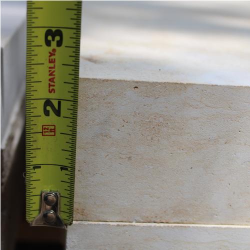 2'x4' Cream Limestone Pavers (2.25" thick) thumbnail 4