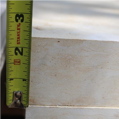 4'x1' Cream Limestone Pavers (2.25' thick) thumbnail 4