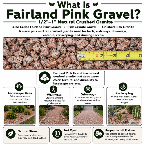 1/2"- 1" Fairland Pink Gravel thumbnail 4