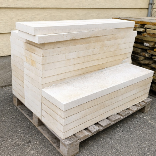 4'x1' Cream Limestone Pavers (2.25' thick)