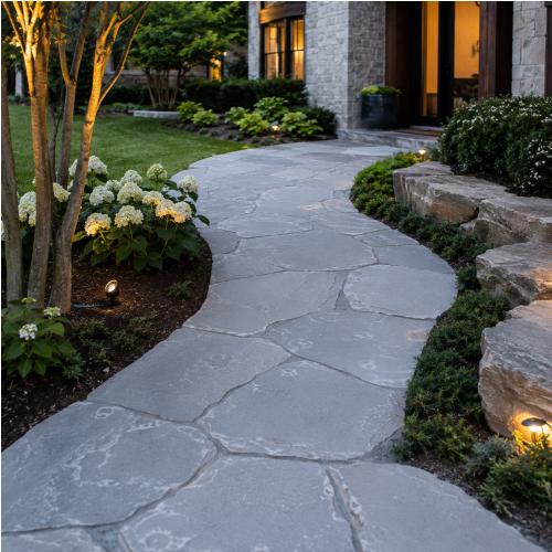 Oklahoma Blue Flagstone (Blue Patio Stone) thumbnail 5