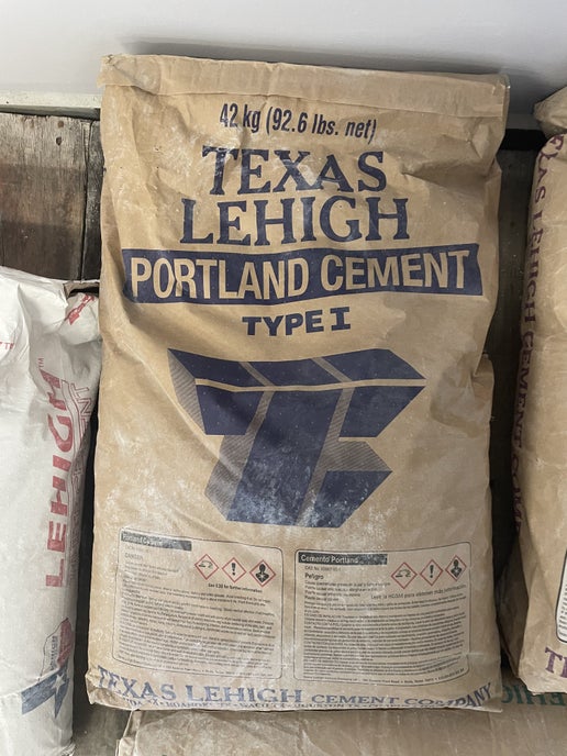 Portland Type 1 Masonry Cement.