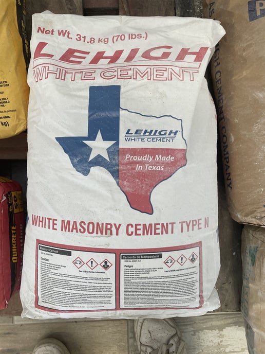 White Masonry Cement.