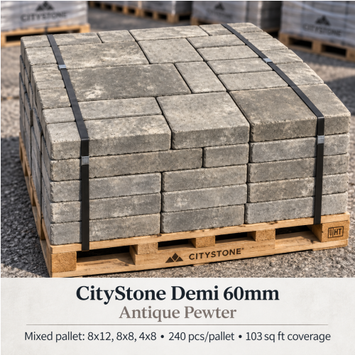 City Stone Demi Antique Pewter thumbnail 1