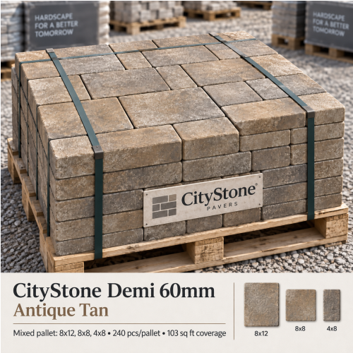 City Stone Demi Antique Tan